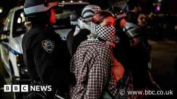 Watch: The night police raided NY university campus