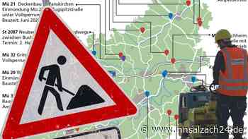 Landkreis Mühldorf: Alle Straßensperrungen und Baustellen 2024