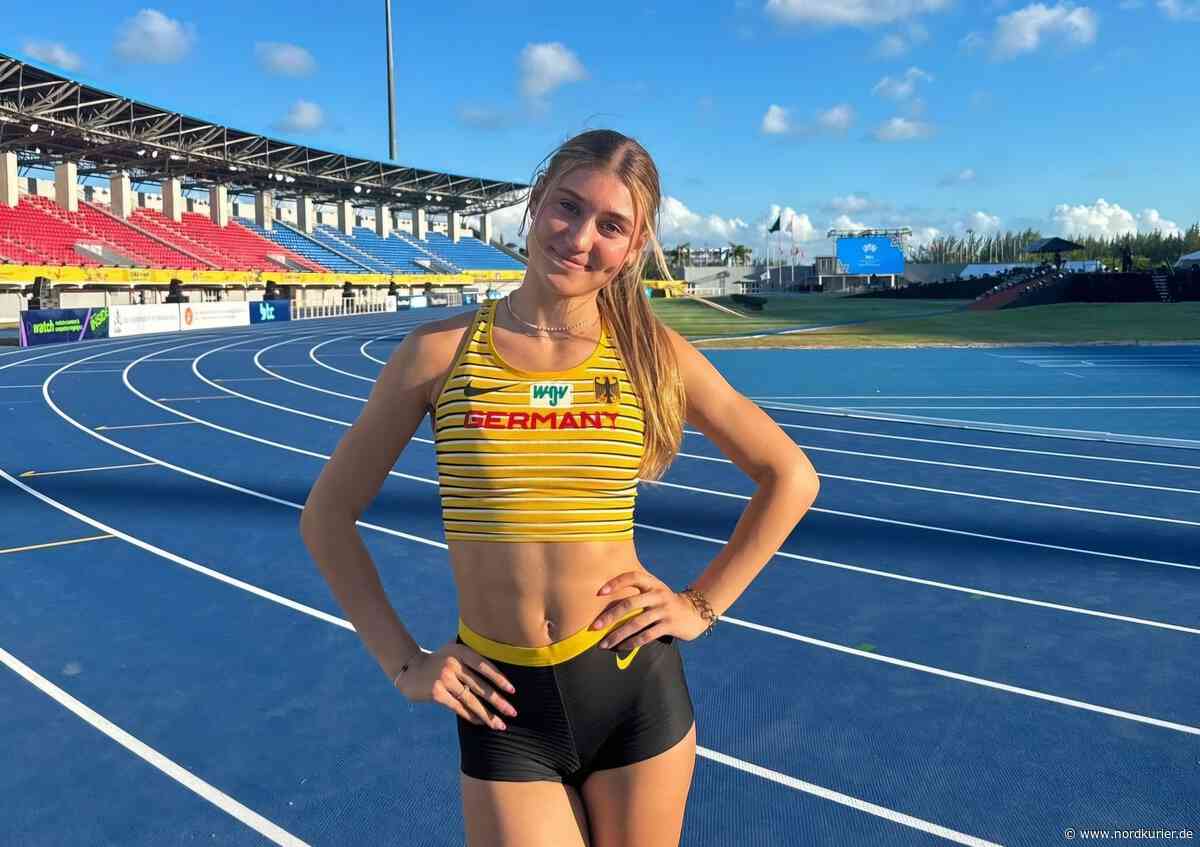Rostockerin Johanna Martin läuft auf den Bahamas gegen Superstar Femke Bol