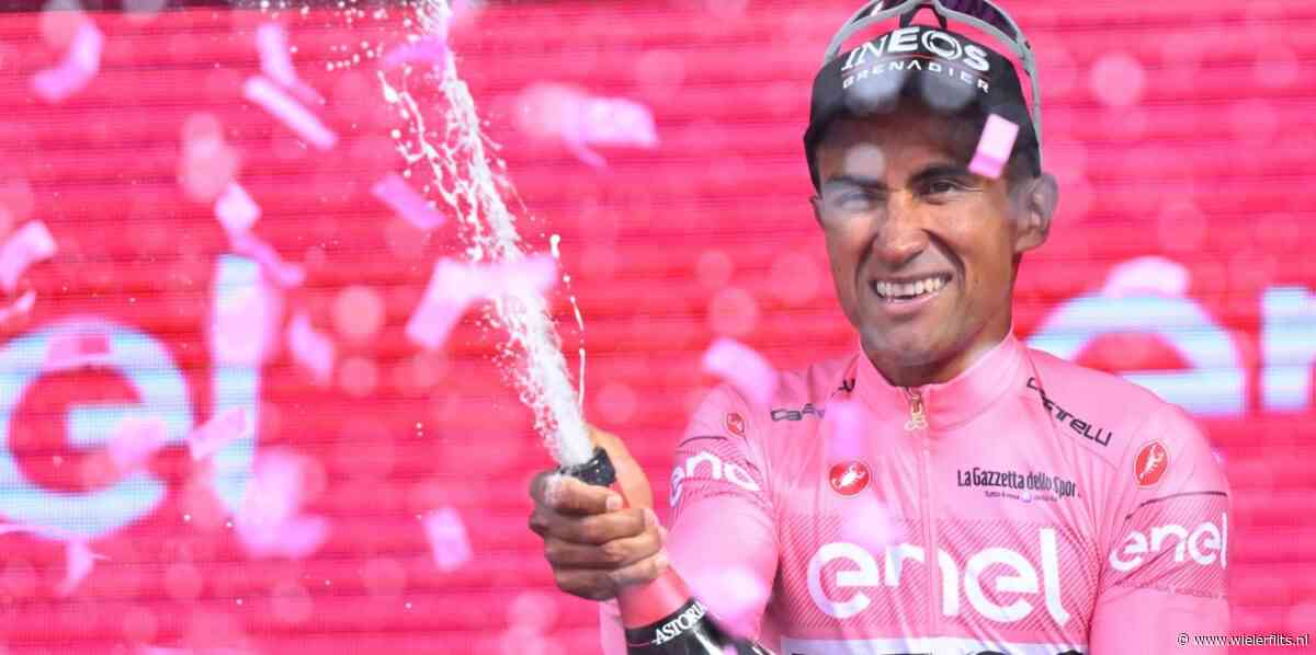 Giro 2024: Podiumceremonie verloopt niet vlekkeloos bij alle drie de truiendragers