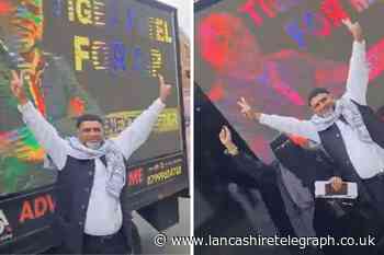 Tiger Patel victory celebrations with wife in Blackburn go viral