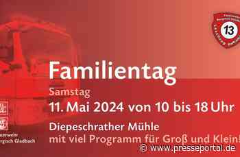 FW-GL: Familientag der Feuerwehr Bergisch Gladbach am 11. Mai 2024