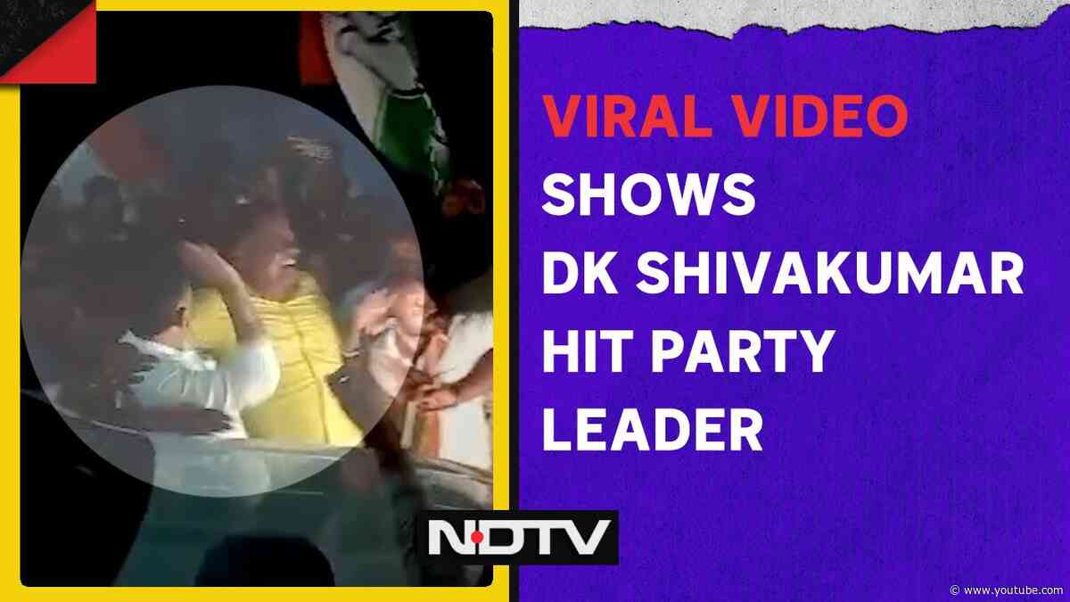 DK Shivakumar Slap | DK Shivakumar Hit A Party Leader Who Threw His Arm Around Him