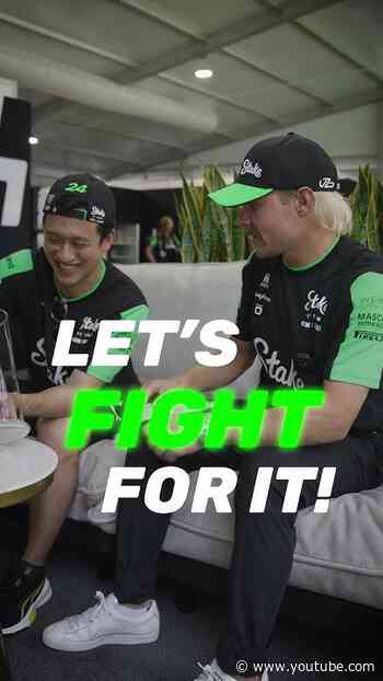 May the force be with you VB and ZG ⭐️ #F1#ValtteriBottas #ZhouGuanyu #StakeF1Team