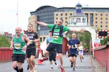 Hundreds of runners take part in first Newcastle-Gateshead Marathon