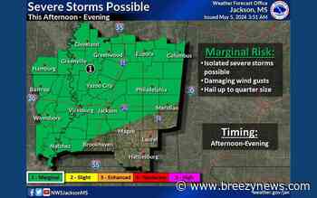 Storm Threat Locally Today, Mid-Week
