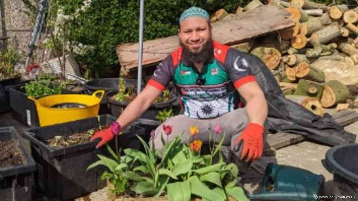 Green councillor who shouted 'Allahu Akbar' after being elected in Leeds is accountant father-of-three who gushes about growing potatoes on his gardening blog - while describing Gaza as 'the world's biggest concentration camp'
