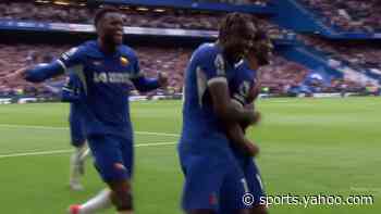 Madueke nods in Chelsea’s third goal of first half