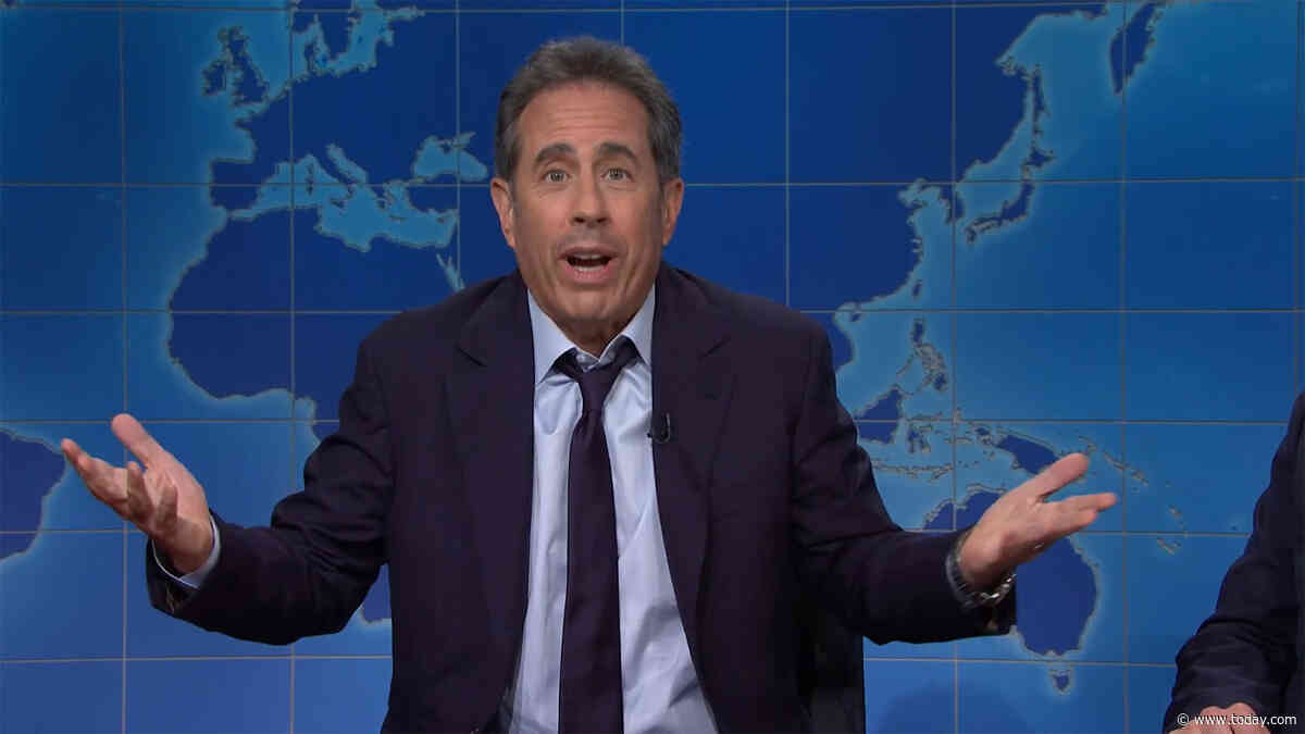 Jerry Seinfeld pokes fun at his extensive ‘Unfrosted’ press tour in ‘SNL’ cameo