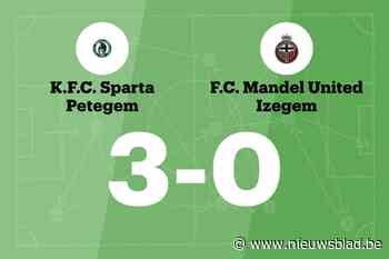 Overduidelijke zege voor Sparta Petegem tegen Mandel United
