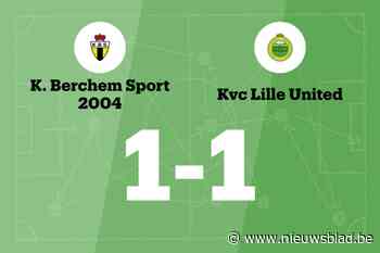 Berchem Sport deelt thuis de punten met Lille United