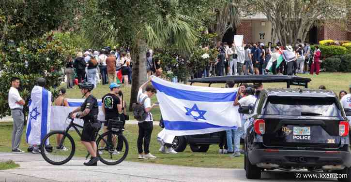 Walk against antisemitism at Texas Capitol, held same time as pro-Palestinian 'May Day' protest