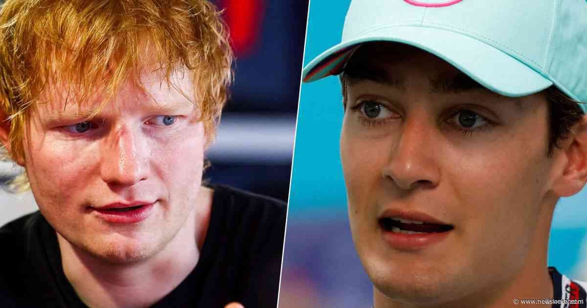 Ed Sheeran staat doodsangsten uit in Formule 1-auto: ‘Kan niet geloven dat je dit dagelijks doet’