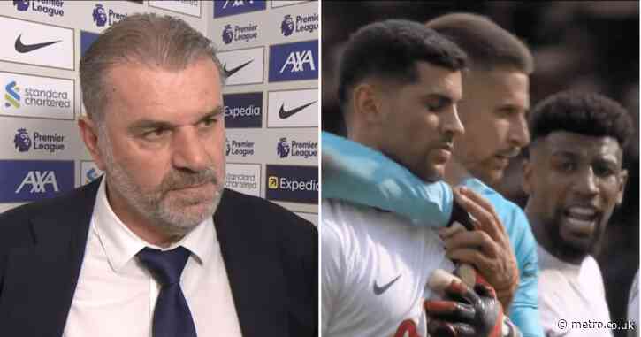 Ange Postecoglou plays down Cristiano Romero’s clash with Emerson Royal in Tottenham’s defeat to Liverpool