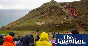 Bolster the Cornish giant stars in clifftop pageant – in pictures