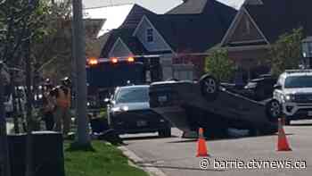 One person injured in rollover crash in Barrie