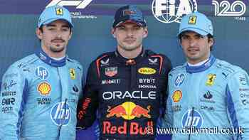 Formula 1 - Miami Grand Prix race: Start time, leaderboard and lap-by-lap updates as Max Verstappen looks to dominate yet another race weekend ahead of Red Bull teammate Sergio Perez and Ferrari's Charles Leclerc and Carlos Sainz