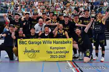 BBC Wille Hansbeke kampioen in eerste landelijke: “Dit is onze beste ploeg ooit”