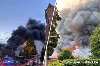 Centrum van Bonheiden afgesloten door zware brand in slagerij: gigantische rookpluim van kilometers ver te zien