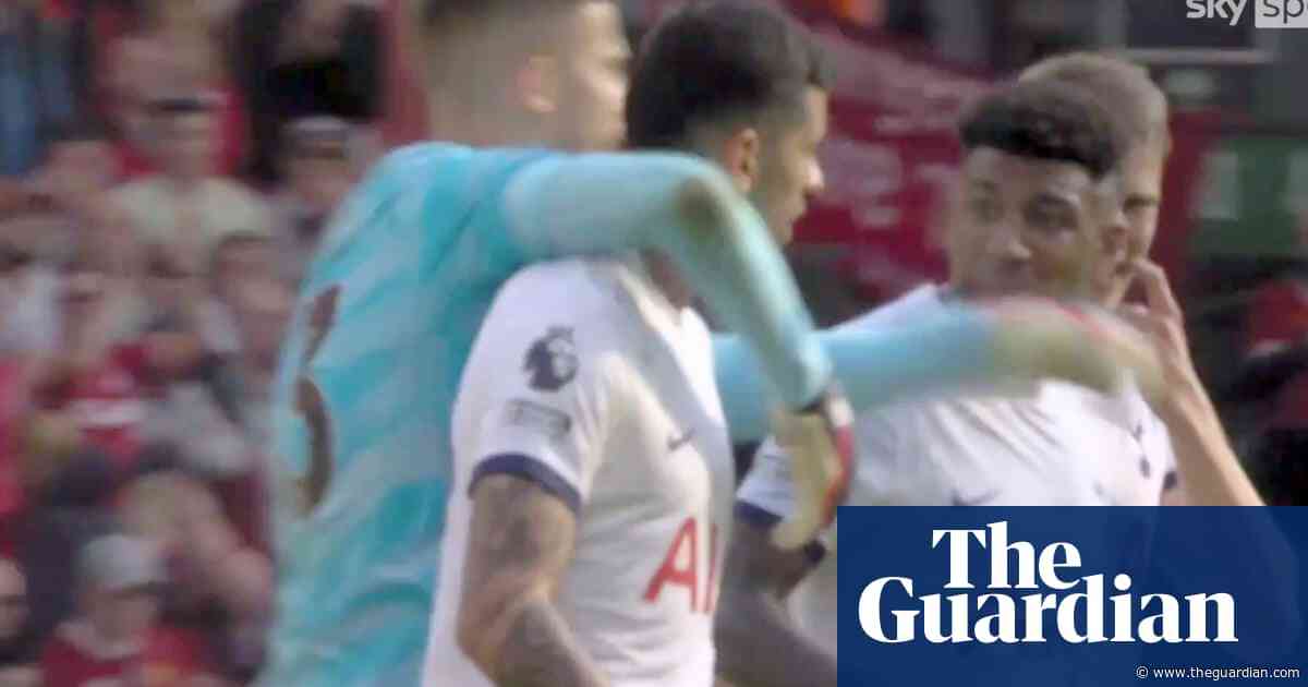 ‘It shows they care’: Ange Postecoglou defends Spurs duo after Anfield bust-up