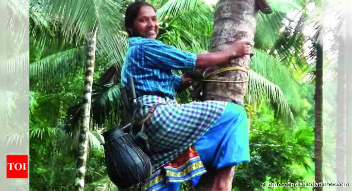 Can't keep a determined woman down, shows Kerala's 1st woman toddy tapper