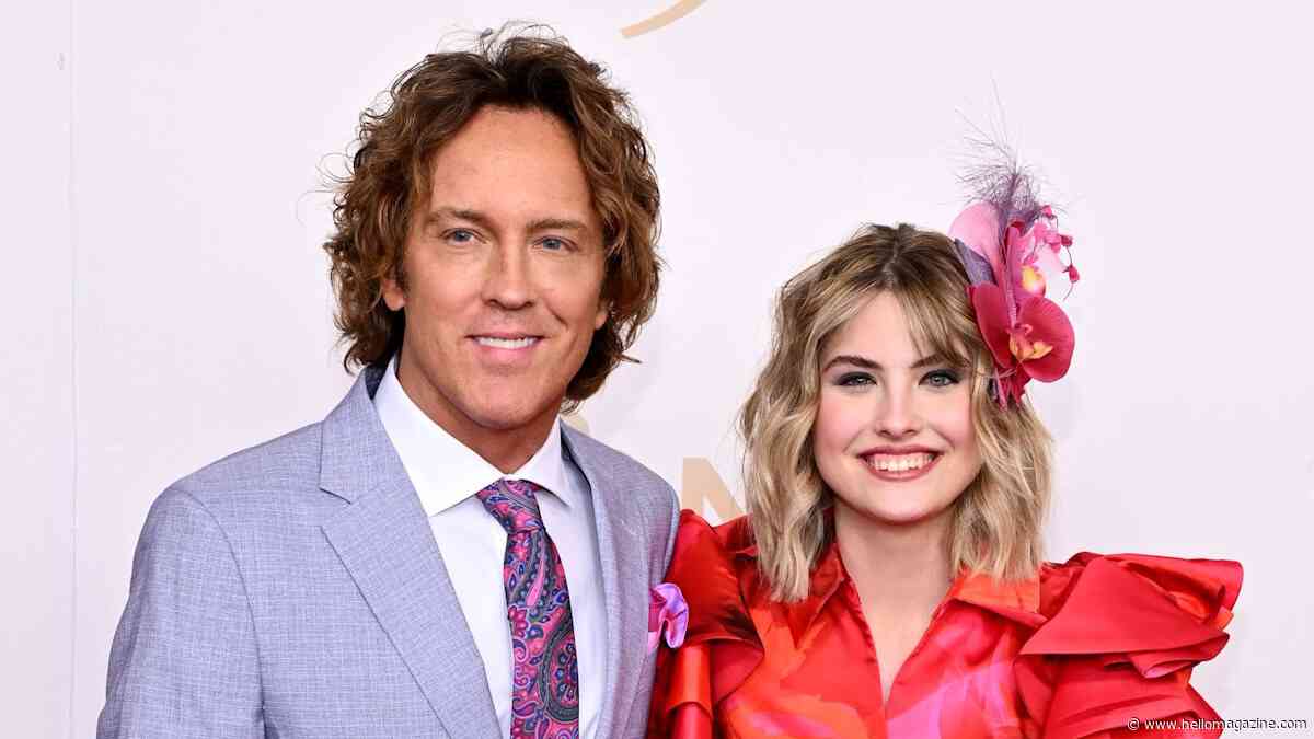 Anna Nicole Smith's teen daughter Dannielynn supports dad Larry Birkhead during trip back home