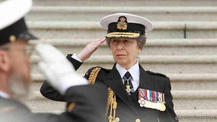 Princess Anne lays wreath at Battle of Atlantic ceremony; honours late Queen