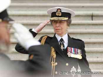 Princess Anne lays wreath at Battle of Atlantic ceremony in Victoria