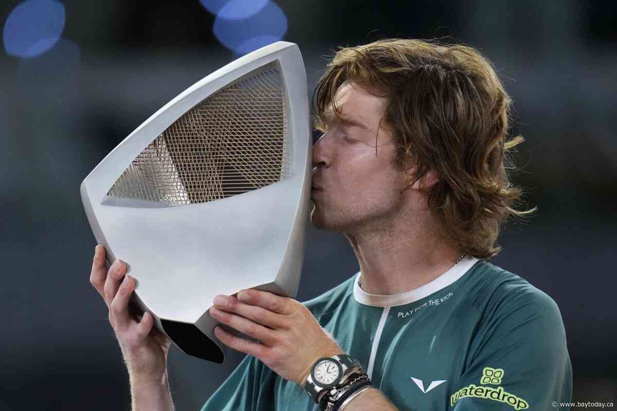 Rublev overcomes fever and praises doctors after winning Madrid Open for the 1st time