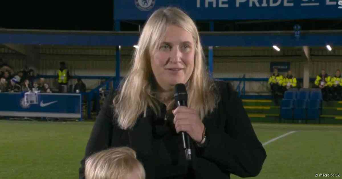 Emma Hayes drops F-bomb next to her son, 5, on live TV in speech to Chelsea fans