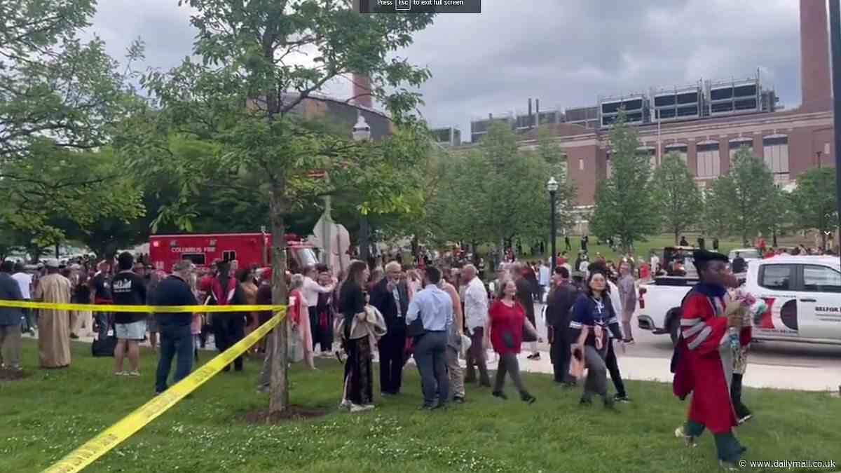 Graduation horror as person falls to their death from Ohio State University grandstand as students entered famed football stadium