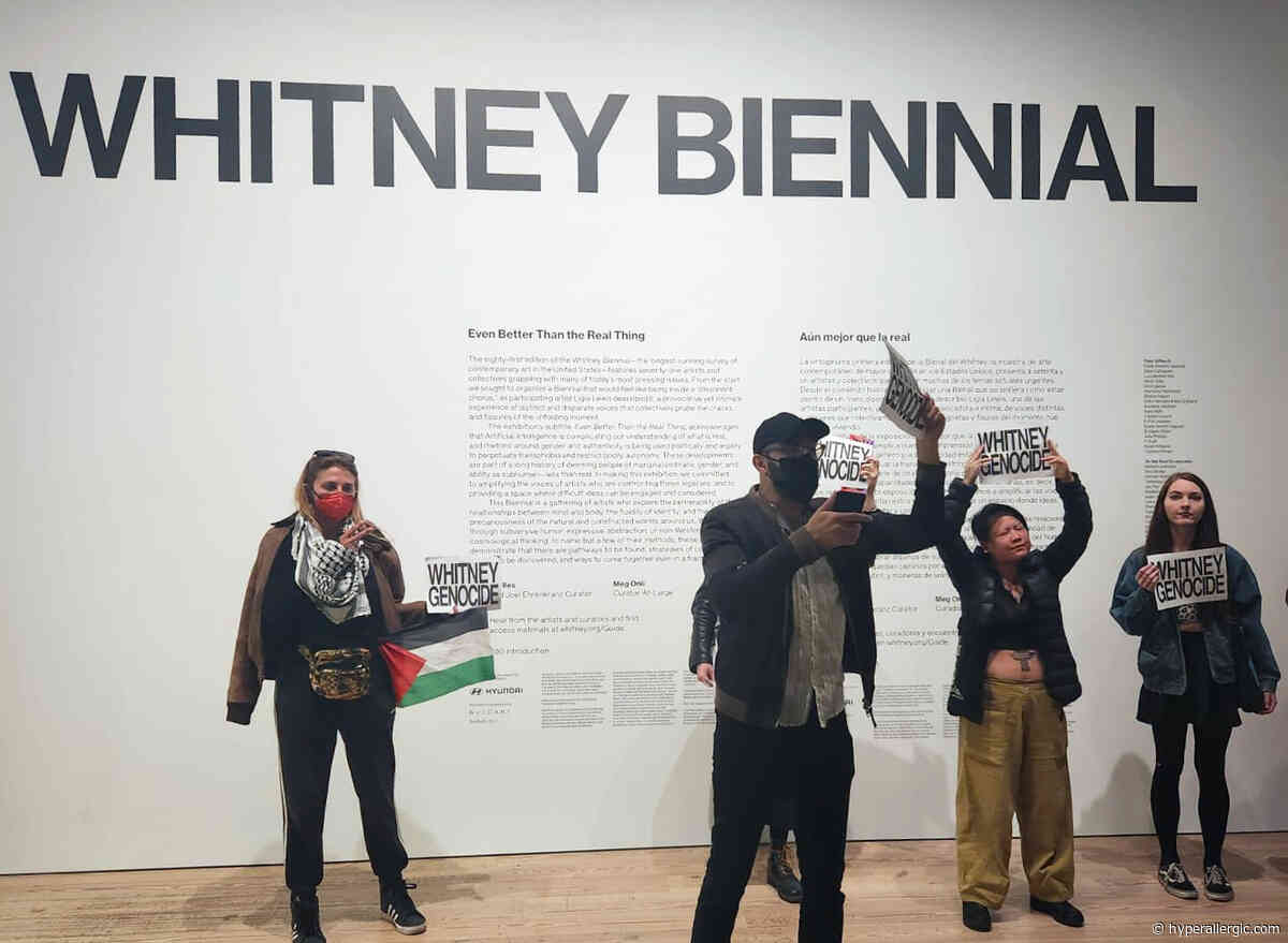 In Surprise Action, Activists Take Over Whitney To Decry Museum Funders’ Ties To Israeli Military