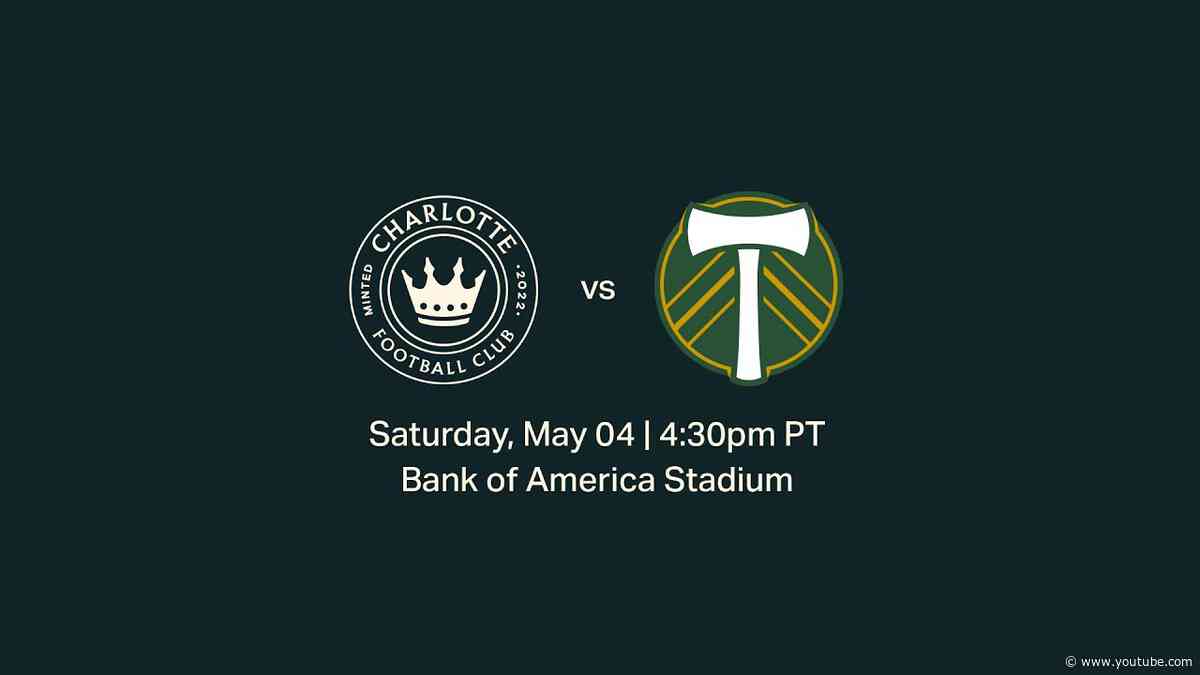 Tune in | Timbers at Charlotte FC on Saturday