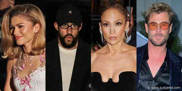 Zendaya, Bad Bunny, Jennifer Lopez & Chris Hemsworth Attend Pre-Met Gala Dinner