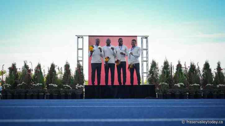 Canadian men’s 4 x 100 relay team second to U.S. in World Athletic Relays