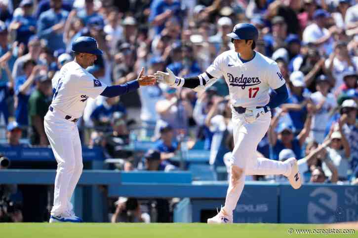 Shohei Ohtani homers twice as Dodgers complete sweep of Braves