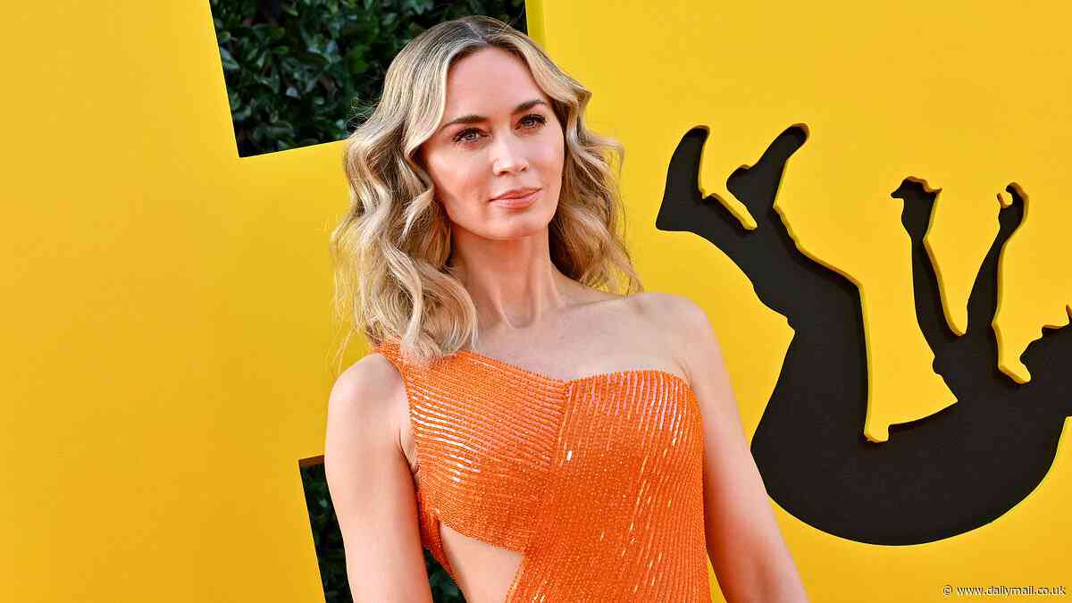 Emily Blunt reveals how her two young daughters cry when they see her 'trapped and in peril' while onscreen and in character: 'They didn't like the underwater stuff'