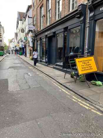 Low Petergate in York city centre set to close overnight