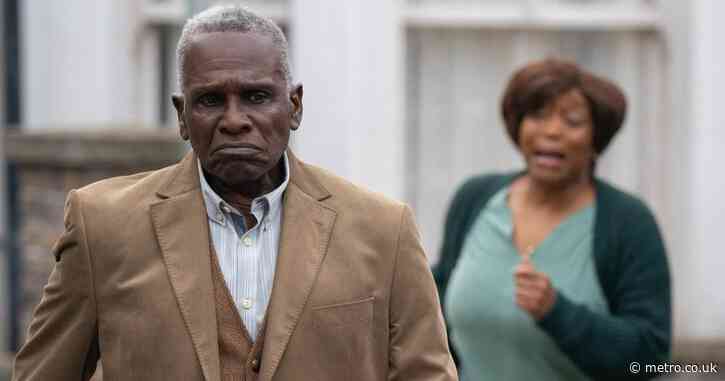 Yolande begs angry Patrick to stop as he squares up to abuser Pastor Clayton in EastEnders