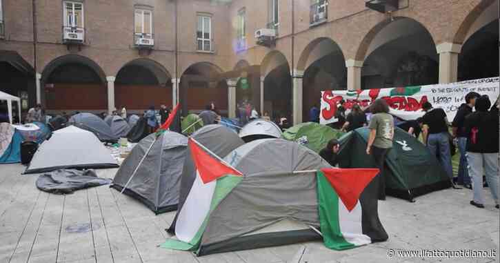 Proteste pro-Palestina, all’Università di Bologna il primo presidio italiano con le tende: “Stop complicità con Israele”