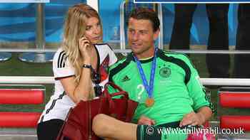 German football love triangle: 43-year-old Borussia Dortmund icon's ex-wife, 37, swaps for a younger model in the form of 25-year-old Augsburg star