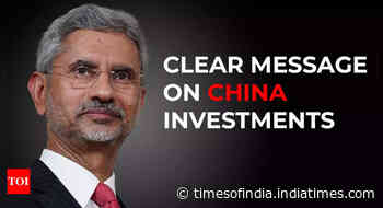 S Jaishankar’s clear message on investments from China: ‘India can’t, in the name of open economy…’