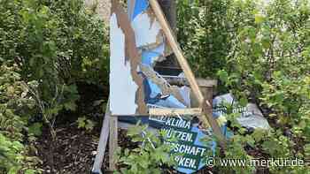 Gezielte Zerstörung von Wahlplakaten in Eichenau