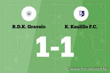 RDK Gravelo en Kaulille FC delen de punten