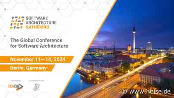 heise-Angebot: Software Architecture Gathering 2024 in Berlin: Jetzt Vortrag einreichen