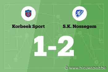 SK Nossegem B dankzij Eli De Vreese en Arne Herman langs Korbeek Sport