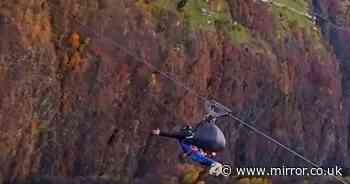 Woman falls 60ft to her death after slipping from safety harness in horror zip line accident
