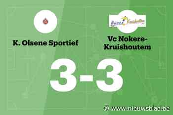 Olsene Sportief speelt thuis gelijk tegen VC Nokere-Kruishoutem B