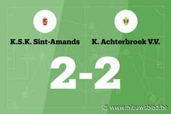 Sint-Amands en Achterbroek spelen 2-2