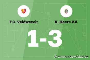 Heers VV wint de wedstrijd tegen FC Veldwezelt en beslist in de eerste helft